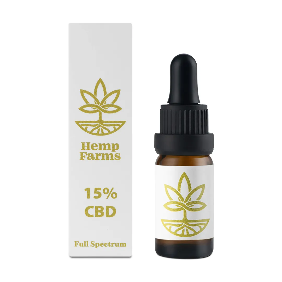CBD Olaj Hemp Farms 15% 10ml. Full Spectrum