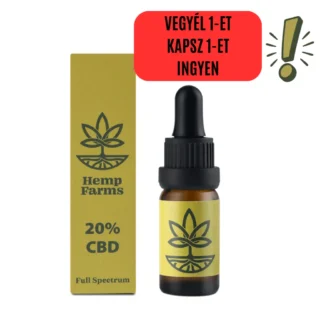 CBD Olaj Hemp Farms 20% 10ml. Full Spectrum