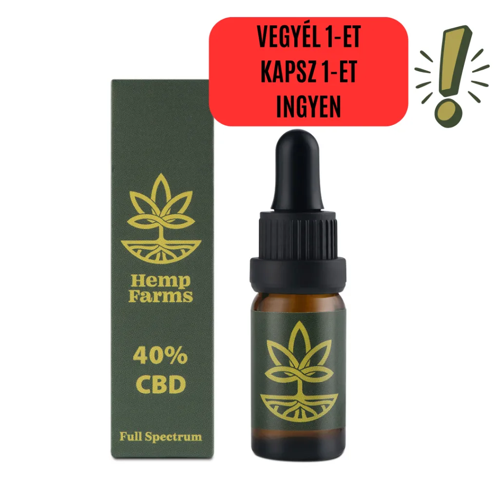 CBD Olaj Hemp Farms 40% 10ml. Full Spectrum