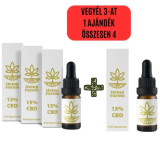 CBD Olaj Hemp Farms Combo 15%+15%+15% 30ml. Full Spectrum