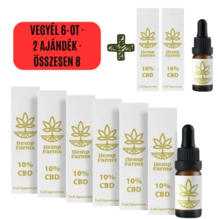 CBD Olaj Full Spectrum – Super Combo 6 x 10% (6000mg)