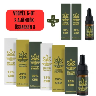 CBD Olaj Super Combo – (2 x 15%) + (2 x 20%) + (2 x 30%)